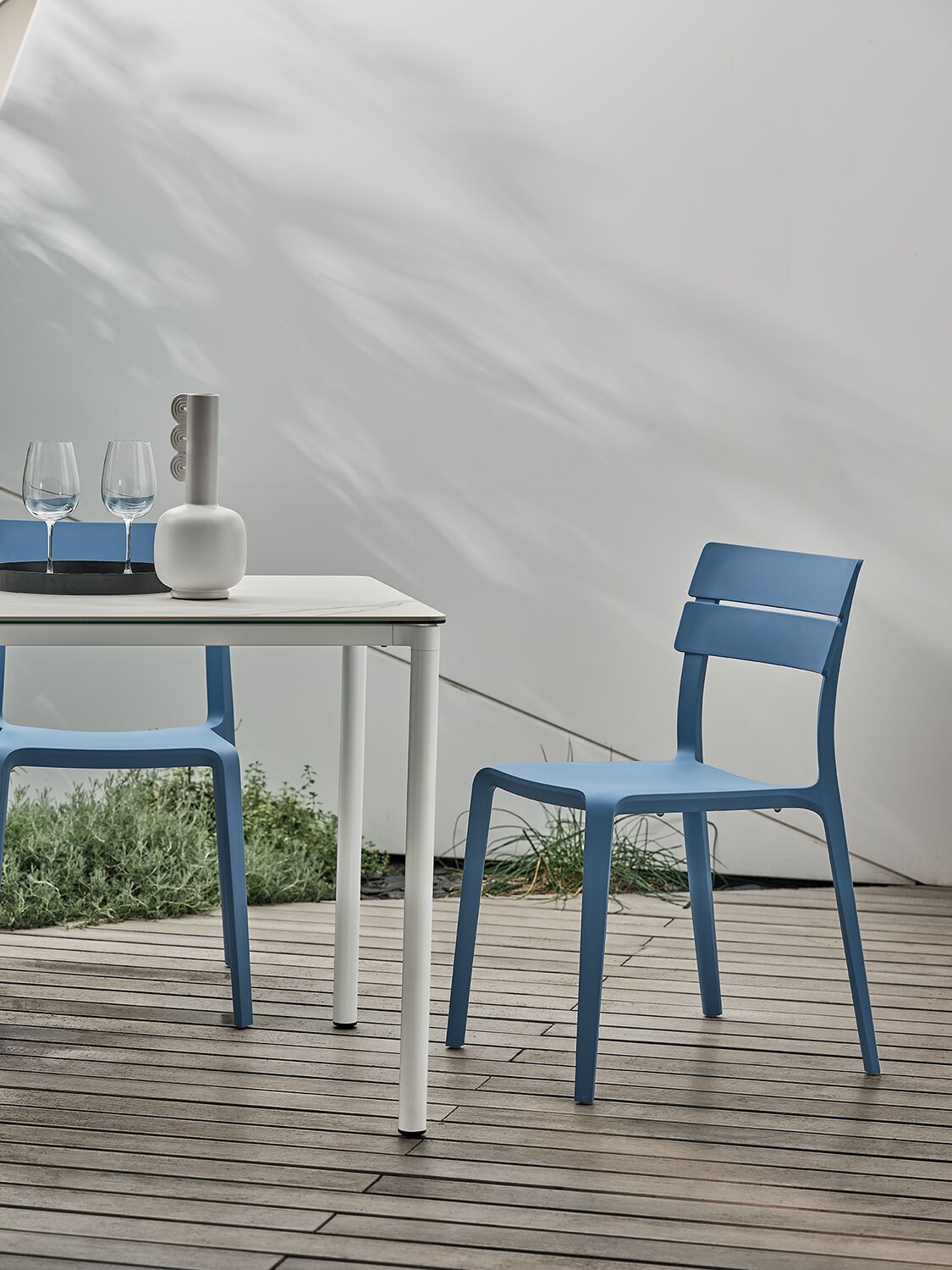 Штабелируемый садовый стул из полипропилена и стекловолокна Bontempi Casa ROCKET ARCH-00073000 - Вид №1