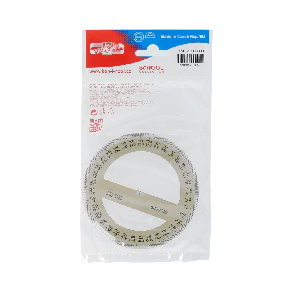 074627900000 Транспортир 360 градусов тип 360/100 KOH-I-NOOR Hardtmuth 