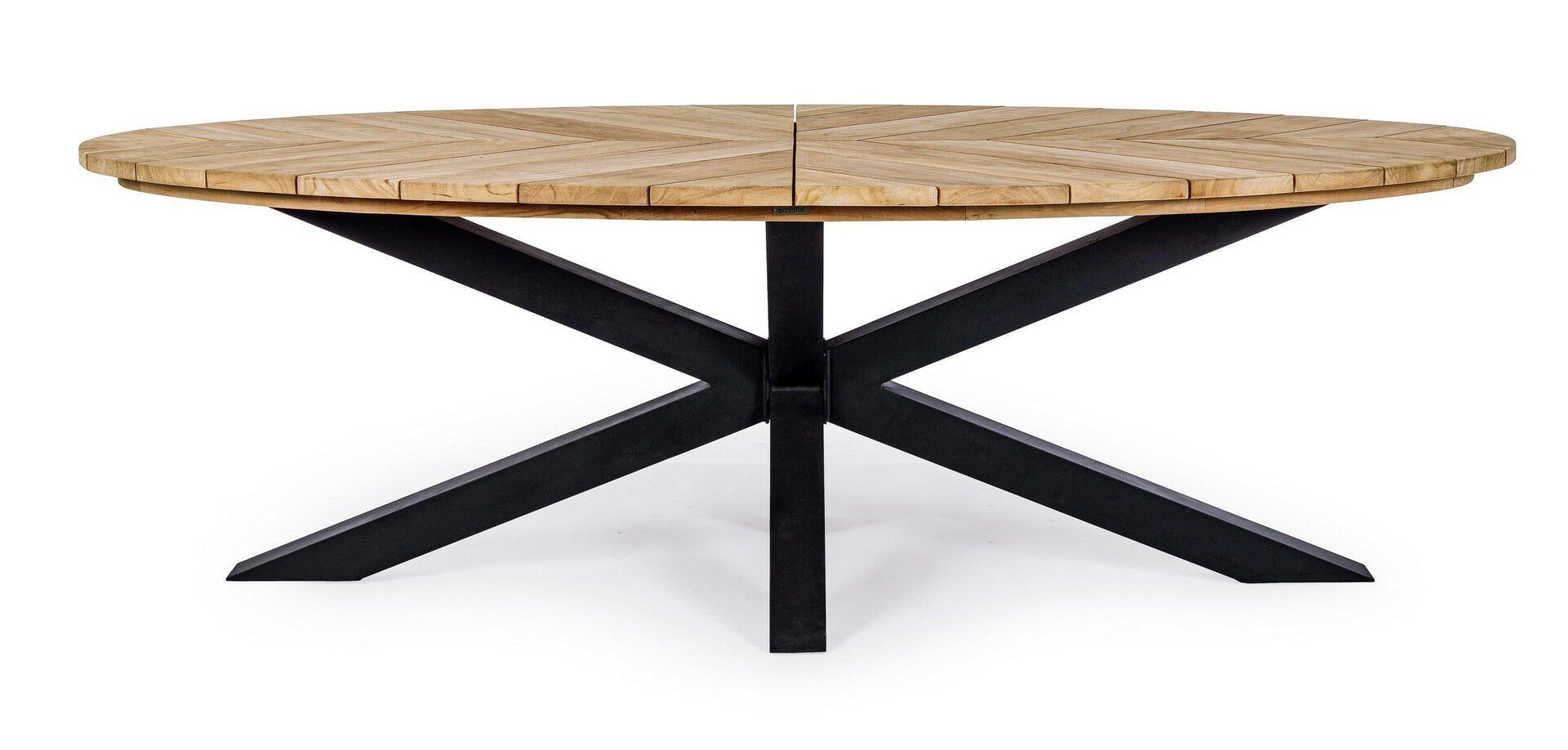 Овальный стол для сада из алюминия и тика BIZZOTTO PALMDALE ARCH-00071500 - Вид №25