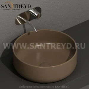 430288 Накладная раковина на столешницу  круглая Kerasan Nolita