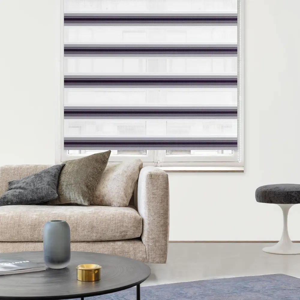 Штора рулонная день-ночь Palermo 200x250 см сиреневая MIAMOZA Д/н Palermo STLM-2126954 - Вид №2