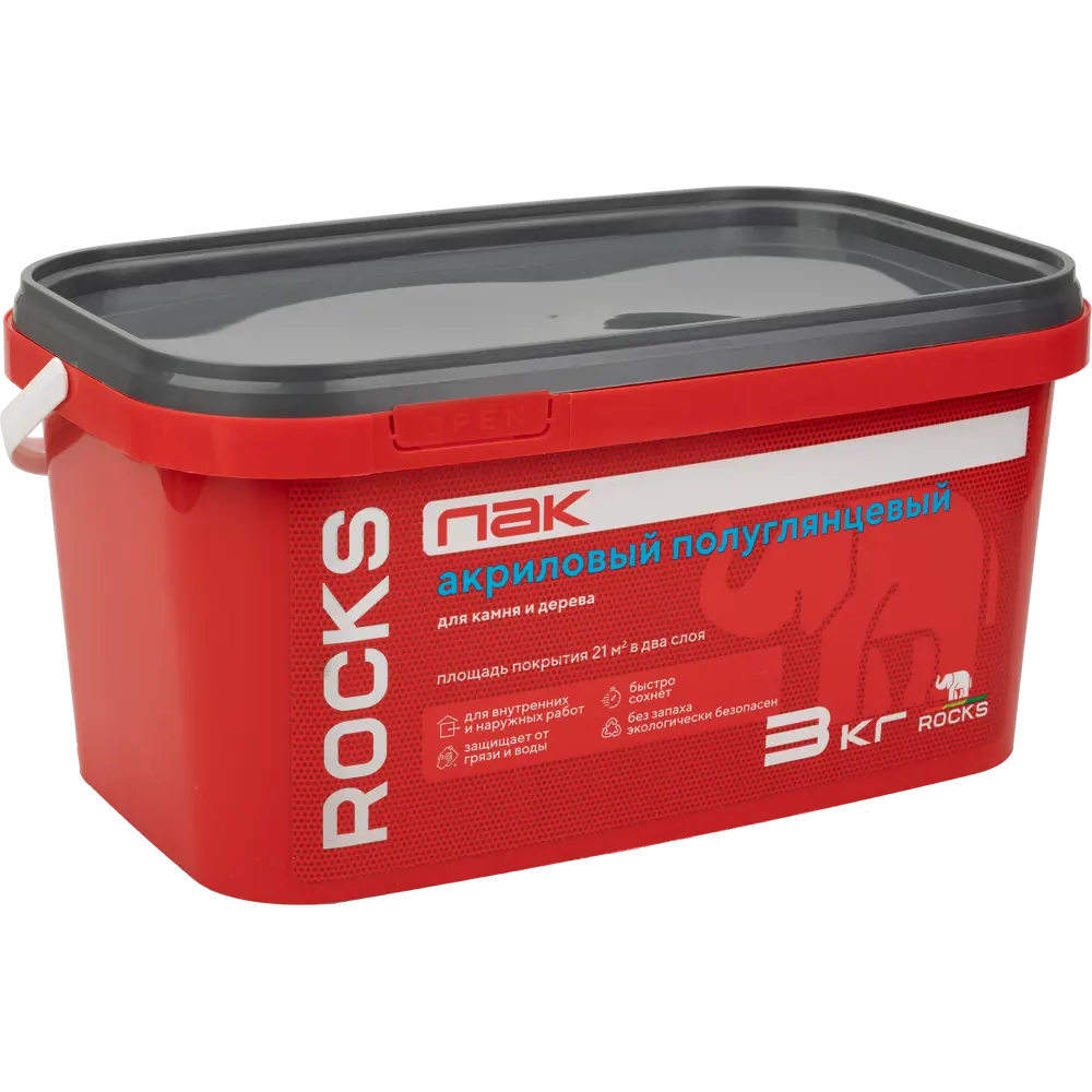 Акриловый лак Rocks для камня и дерева 3 кг 84957687 STLM-0057415 - Вид №4