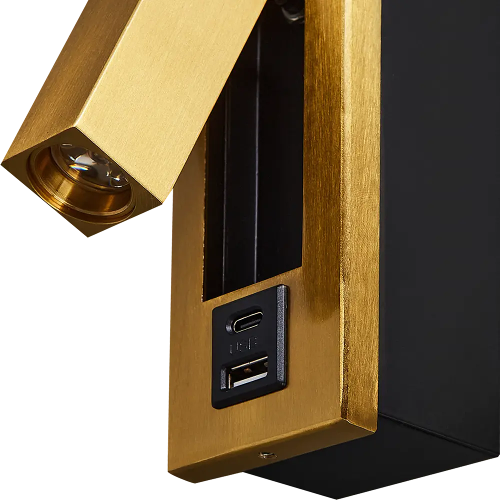 Настенный светильник Freya Shon 3Вт с USB-портом, бронза 89345561 STLM-1402806 - Вид №6