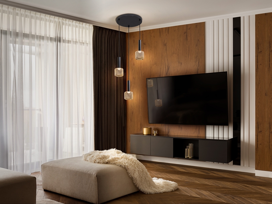 108993 Люстра 3L черный/золотой Schuller Sincro  - Вид №4