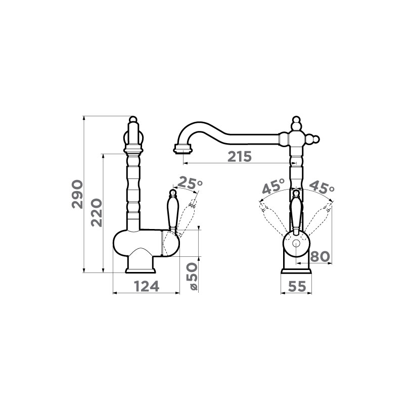 Смеситель для кухни Kyoto AB OMOIKIRI 4994287 - Вид №5