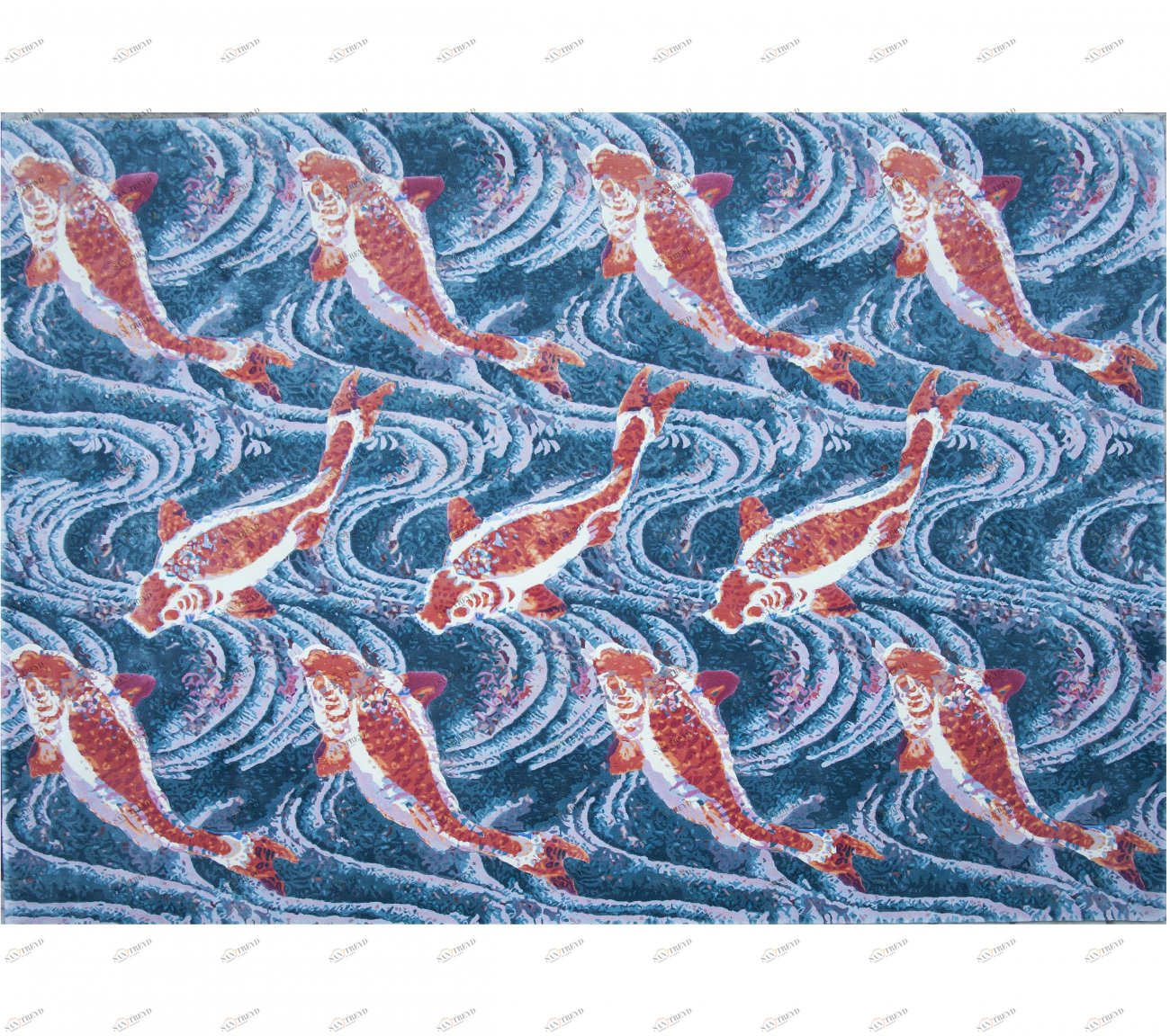 Ковер Lucky you от NOW CARPETS NOW CARPETS ДИЗАЙНЕРСКИЕ 153576 Синий;красный 