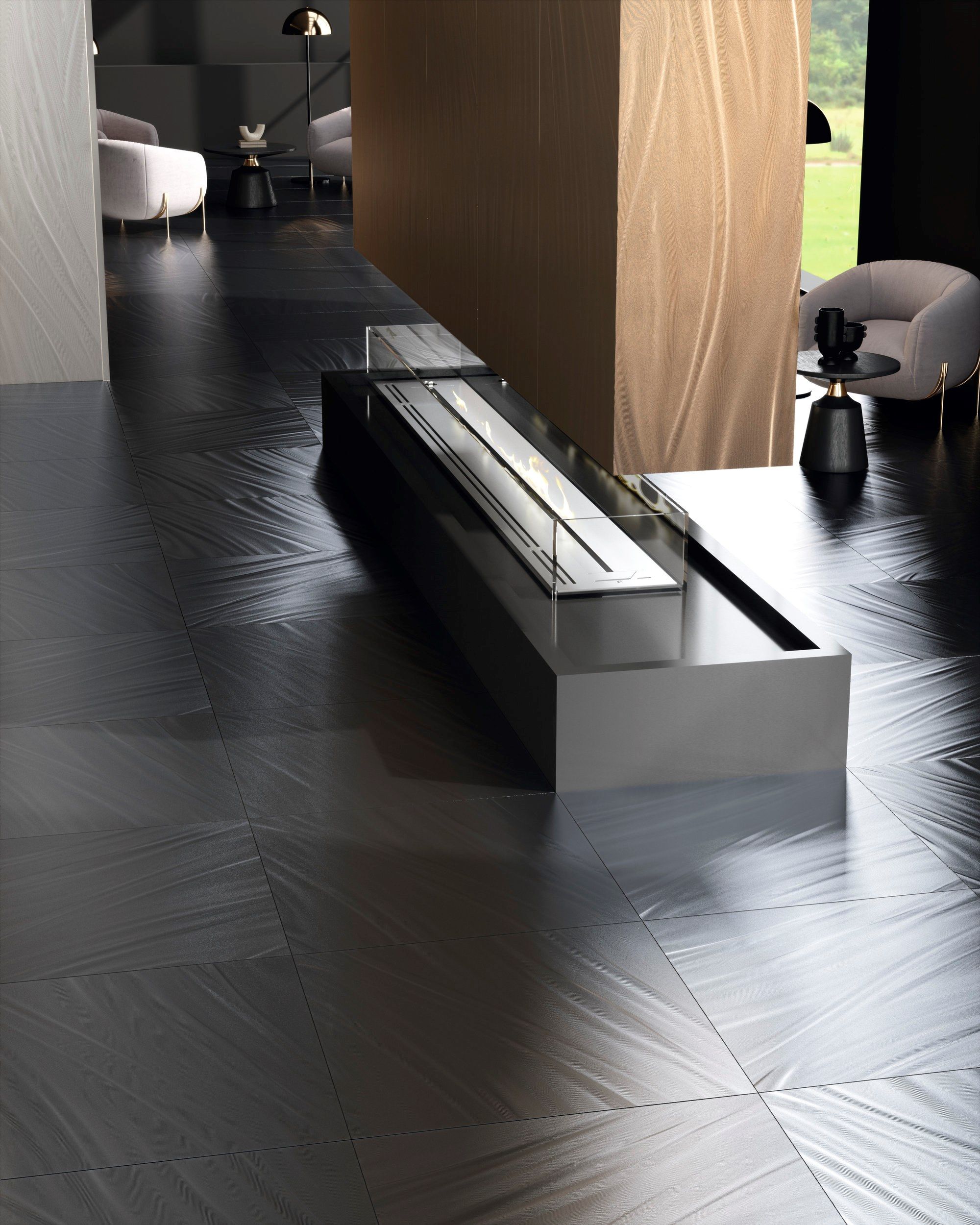 Антибактериальное покрытие из керамогранита для интерьера Fiandre свет ARCH-00150502 - Вид №9