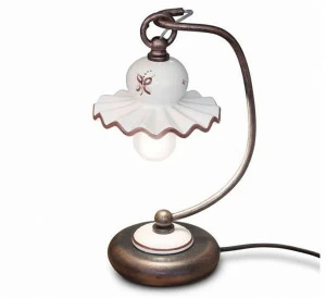 FERROLUCE Керамическая настольная лампа с фиксированным кронштейном Roma C402