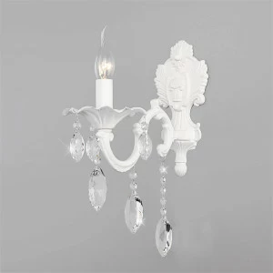 Бра настенное белое Eurosvet Veletta Strotskis 10108/1 EUROSVET СВЕЧА 00-3930480 Белый