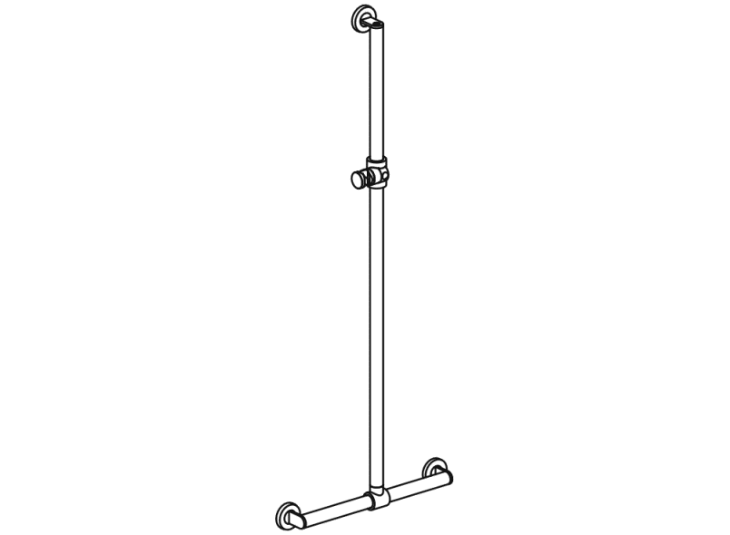 900.35.460XA Поручень для душа с выдвижным держателем для душа HEWI USA Produkte  - Вид №3