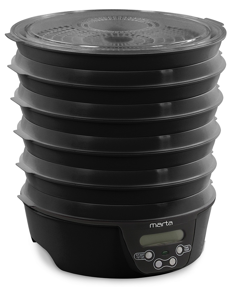 9934673 Сушилка для овощей и фруктов MARTA MT-FD1888D черный STDN-0128840 - Вид №3