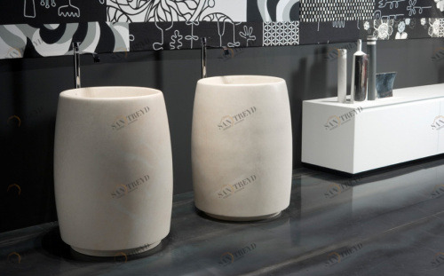 BARREL Напольная раковина стоящая овальная Antoniolupi 