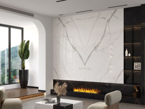 Пол / керамогранит с мраморным эффектом