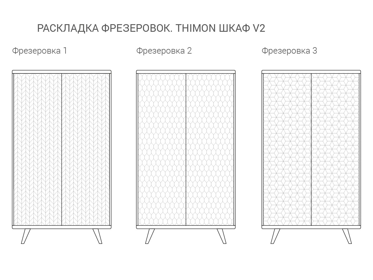 Шкаф распашной двухдверный темный дуб Thimon v2 THE IDEA  210368 Черный  - Вид №6
