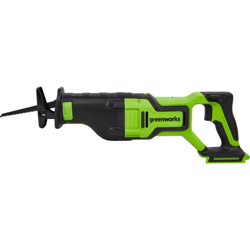 Пила сабельная аккумуляторная бесщеточная Greenworks GD24RS, 24 В Li-Ion, без АКБ и ЗУ STLM-2178913 - Вид №1
