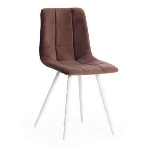 90567581 Стул Стул 88х53х45 см ткань цвет коричневый CHILLY STLM-0286522 TETCHAIR