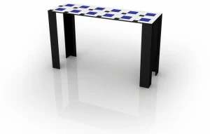 altreforme Прямоугольная консоль из алюминия Festa mobile, parigi anni venti