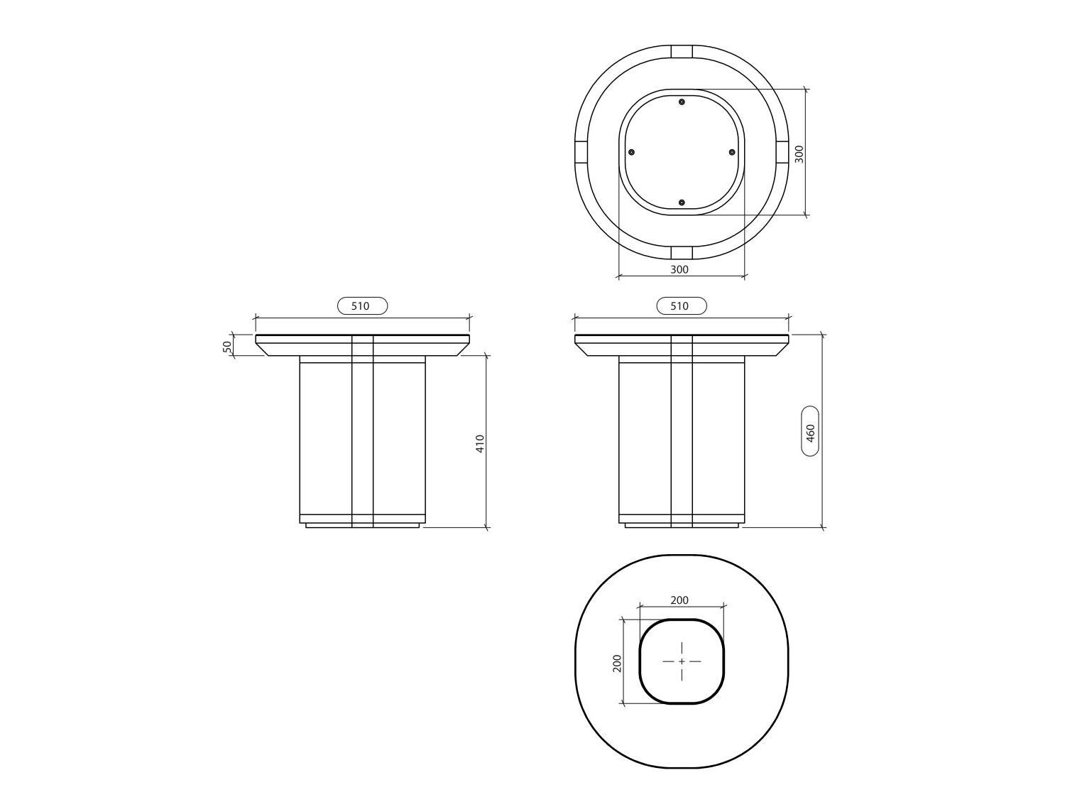Квадратный журнальный столик из травертина Laskasas Essence ARCH-00100236 - Вид №5