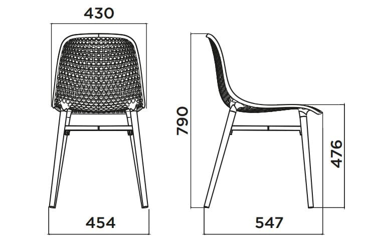 Стул из полиамида Infiniti Next ARCH-00119132 - Вид №7