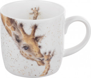 10597014 Royal Worcester Кружка Royal Worcester "Забавная фауна", "Жирафы" 310мл Фарфор костяной