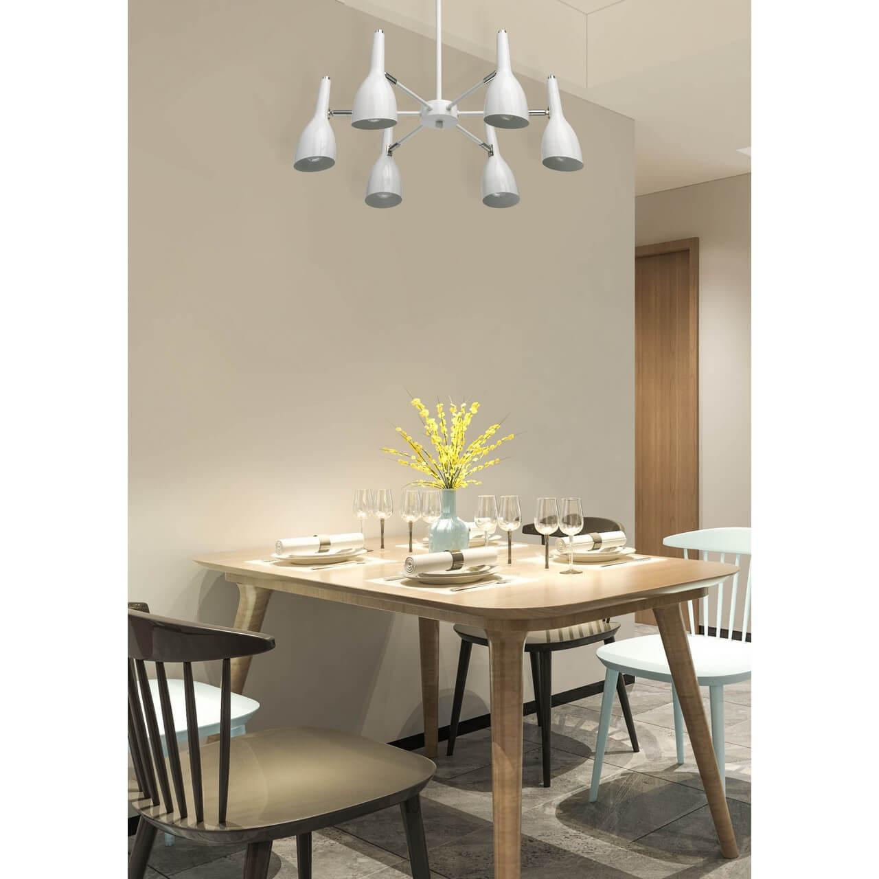 Потолочная люстра De Markt Астор 8 545012506 белая DE MARKT ДИЗАЙНЕРСКИЕ, АСТОР 8 187988 Белый  - Вид №1