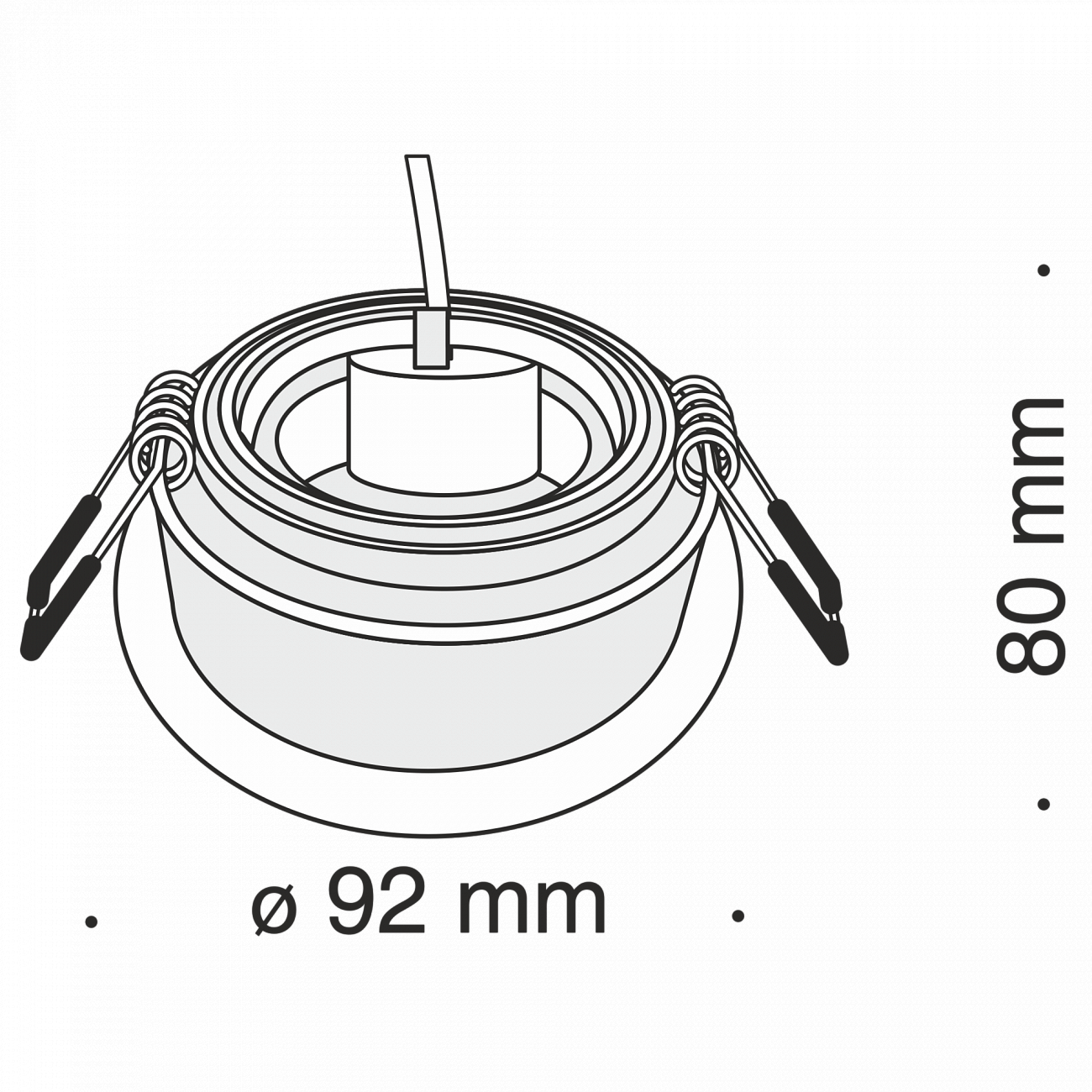 Встраиваемый спот белый Technical Akron DL025 TECHNICAL DOWNLIGHT 00-3957191 Белый  - Вид №3