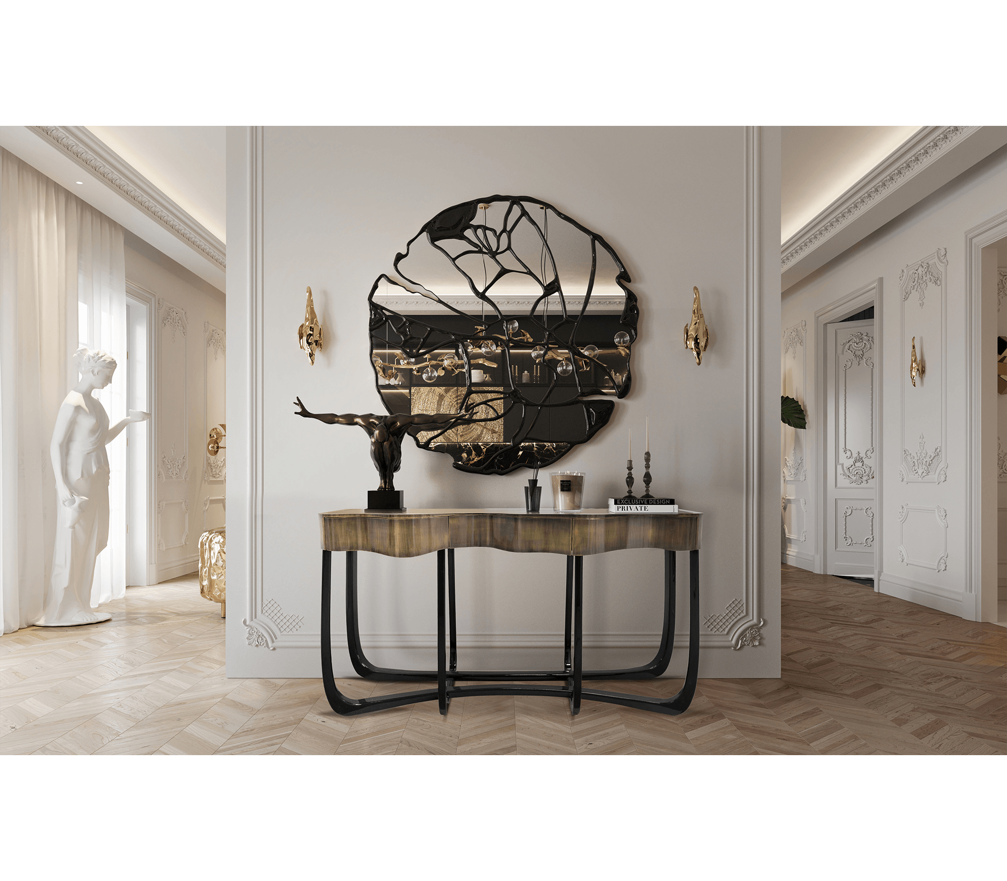 0-250 Извилистая консоль с патиной Boca Do Lobo  - Вид №11