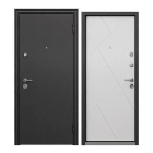 91545701 Входная дверь Torex Defender X правый 205x88см цвет черный шелк/белый STLM-1543136