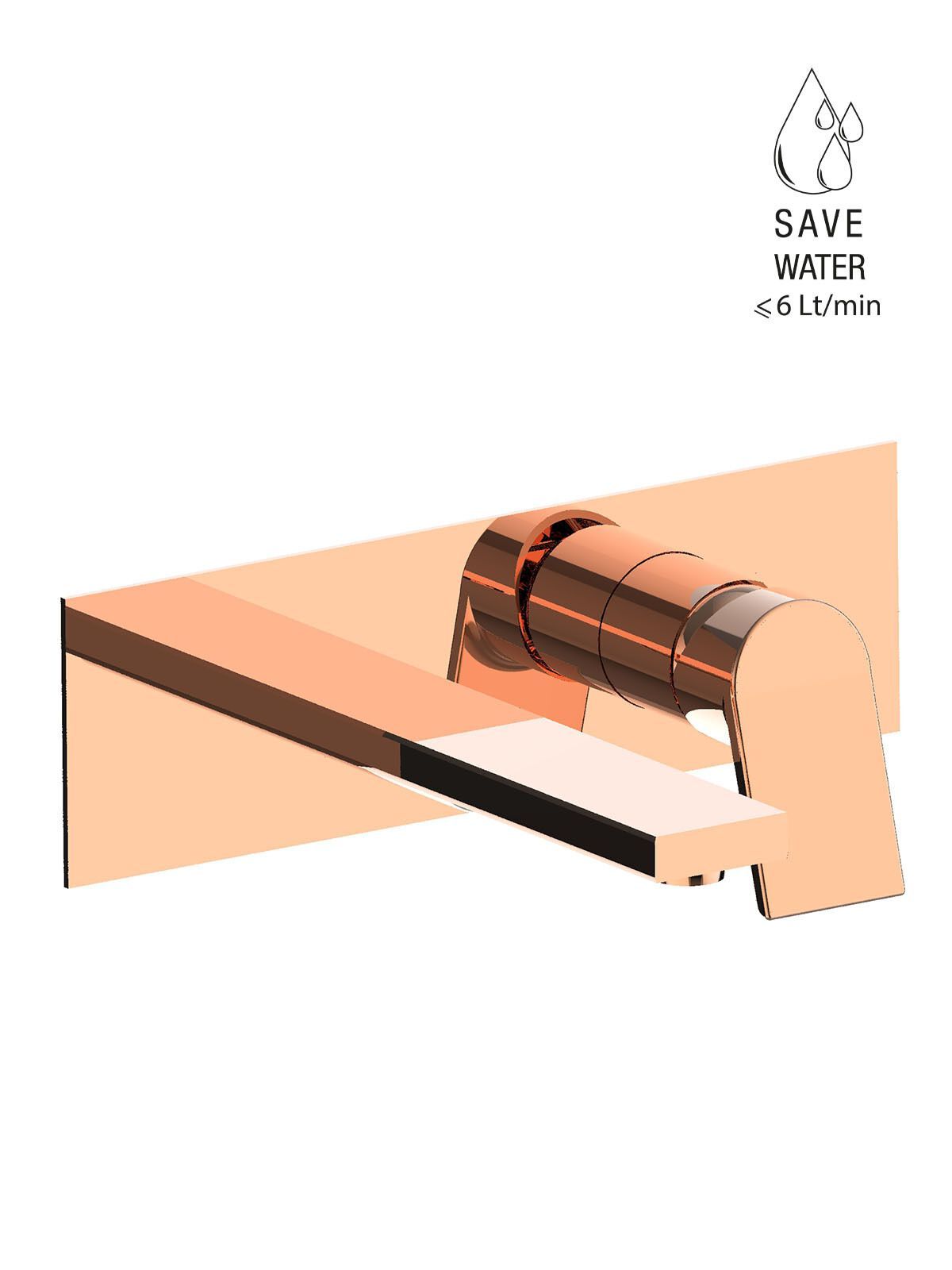 Однорычажный настенный смеситель для раковины без слива Rubinetterie Frattini Gintonic ARCH-00131555 - Вид №8