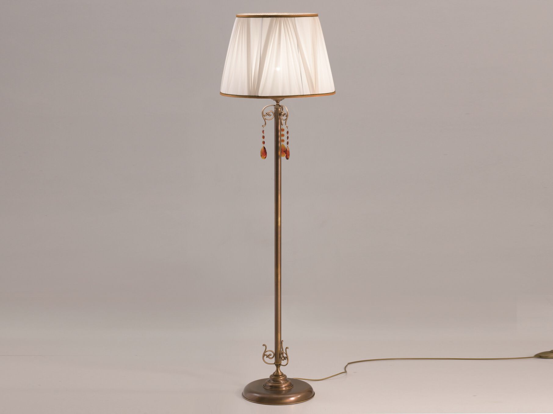 Металлический светодиодный торшер с кристаллами Cremasco Illuminazione световые работы ARCH-00117338 - Вид №1