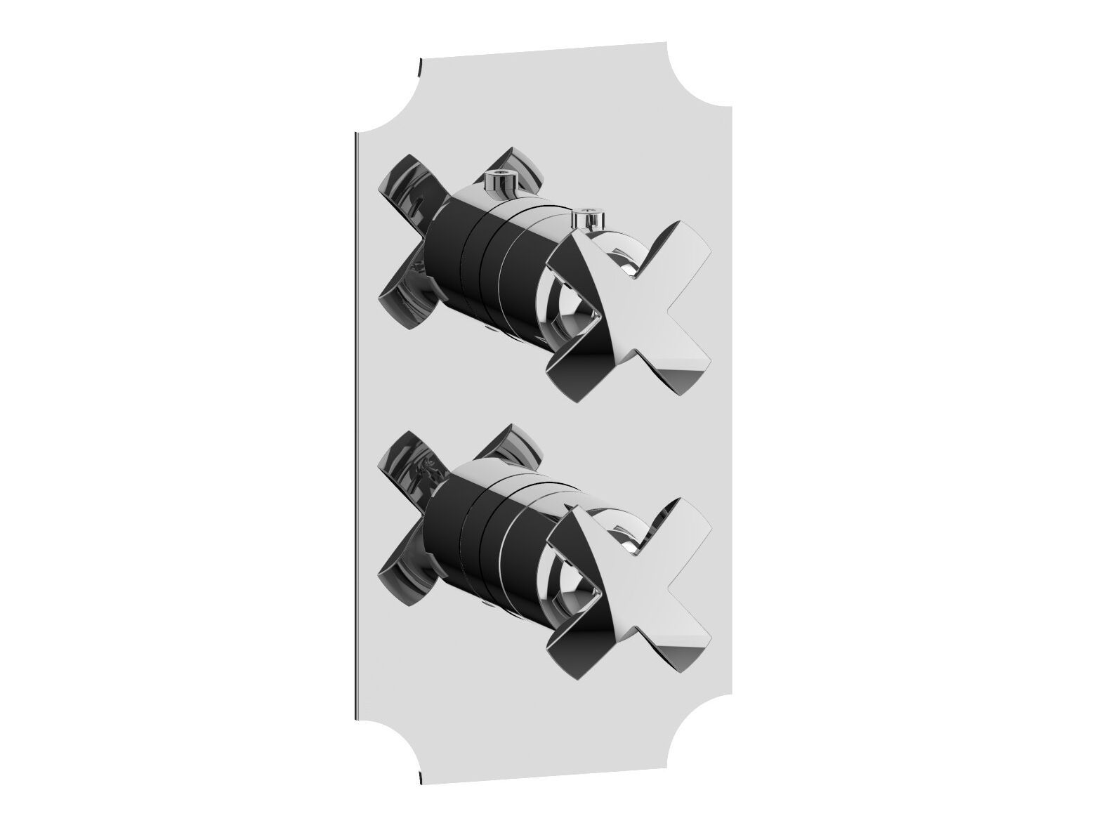 Термостатический смеситель для душа с 2 отверстиями и пластиной Rubinetterie Frattini душевые ARCH-00110184