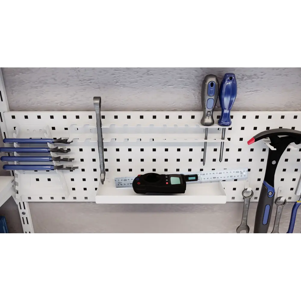 SPACEO Держатель для гаечных ключей на перфопанель - стальной органайзер для мастерской 89352329 STLM-1478560 - Вид №5