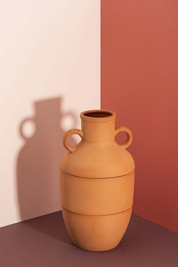 Ваза глиняная терракотовая Amforea DOIY - 00-3880720 Оранжевый  - Вид №6