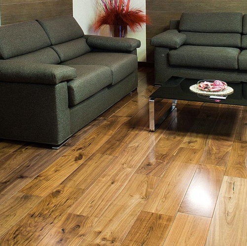 Массивная доска Magestik floor Под лаком (экзотика) (300-1820)x180x22мм Орех американский Натур (Гладкая) 300-1820х180 мм MGK Magestic floor 2600300144 - Вид №7