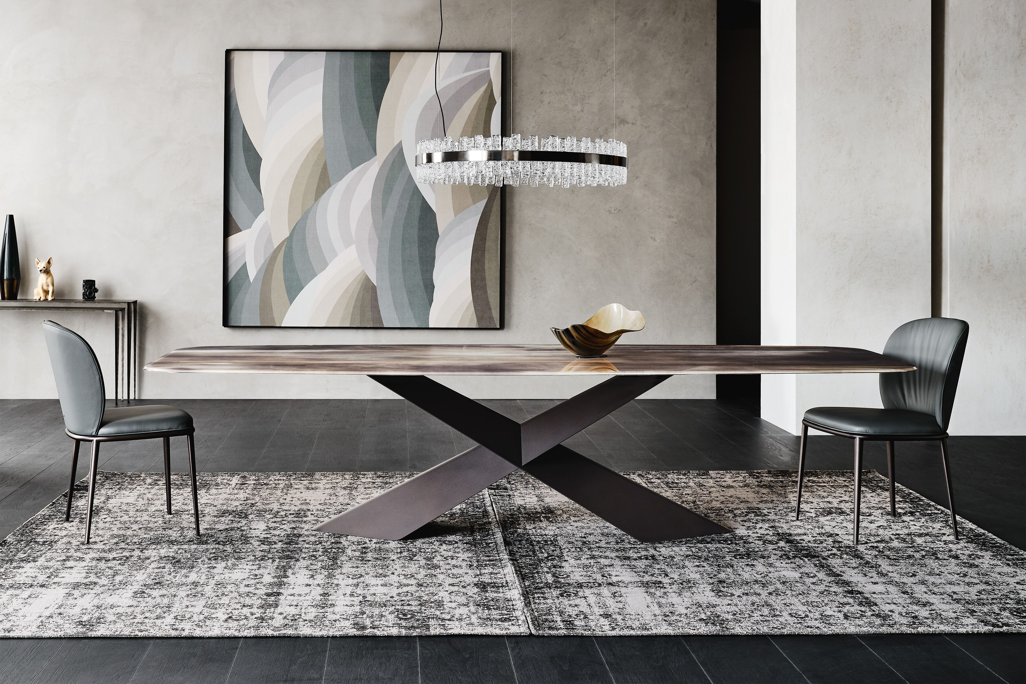 Стеклянный бочковый стол Cattelan italia Tyron ARCH-00087020 - Вид №3