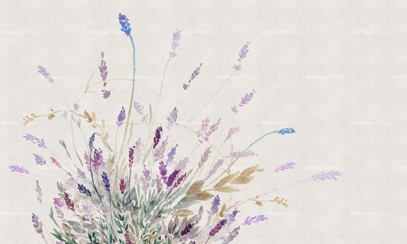 Carta da parati PVC free, eco-friendly, lavabile WallPepper FIORI DI LAVANDA ARCH-00146961 - Вид №1