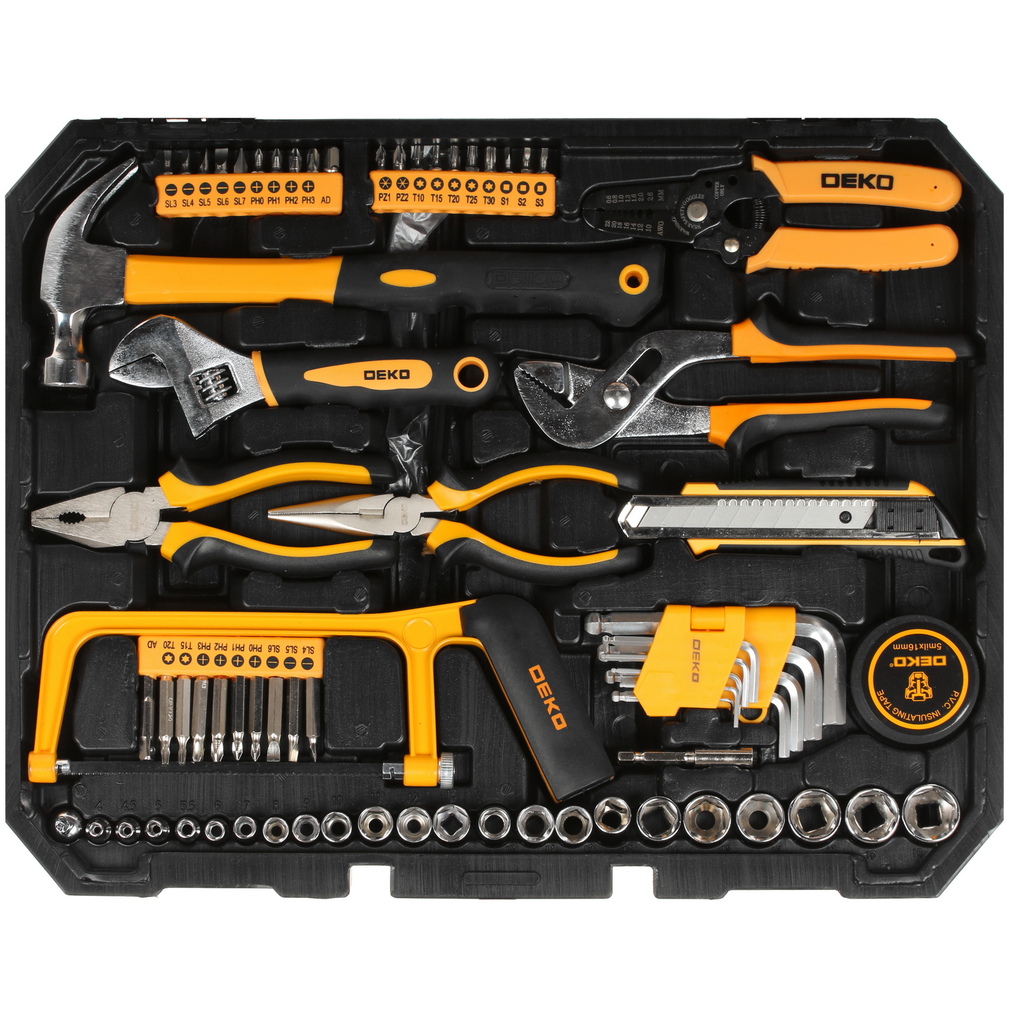 Набор инструментов DEKO DKMT168 065-0220 5305055 STDN-0044806 - Вид №2