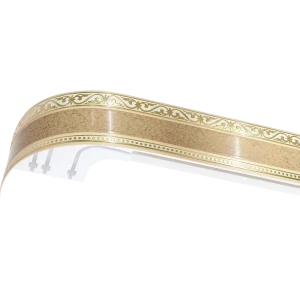 Карниз шинный трехрядный «Монарх» в наборе 200 см пластик цвет песок