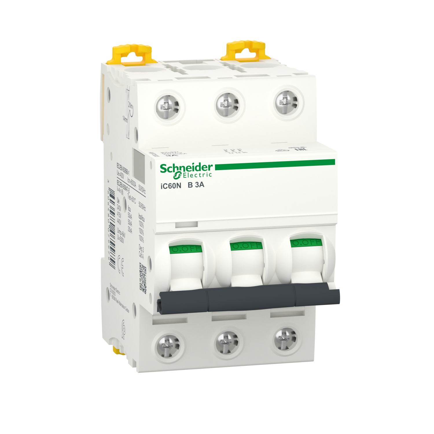A9F73303 Автоматический выключатель Acti9 3P 3А (B) 6кА Schneider Electric Acti 9 