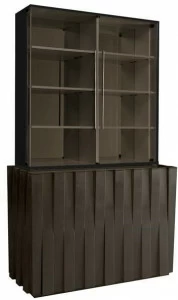 Jetclass Книжный шкаф из лакированного дерева и стекла Empire Jep212