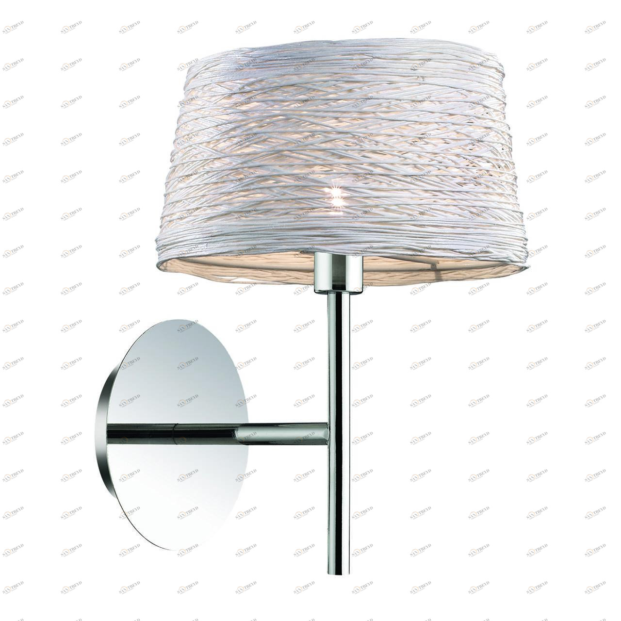 Бра Ideal Lux Basket AP1 IDEAL LUX  078878 Бежевый;серебро 