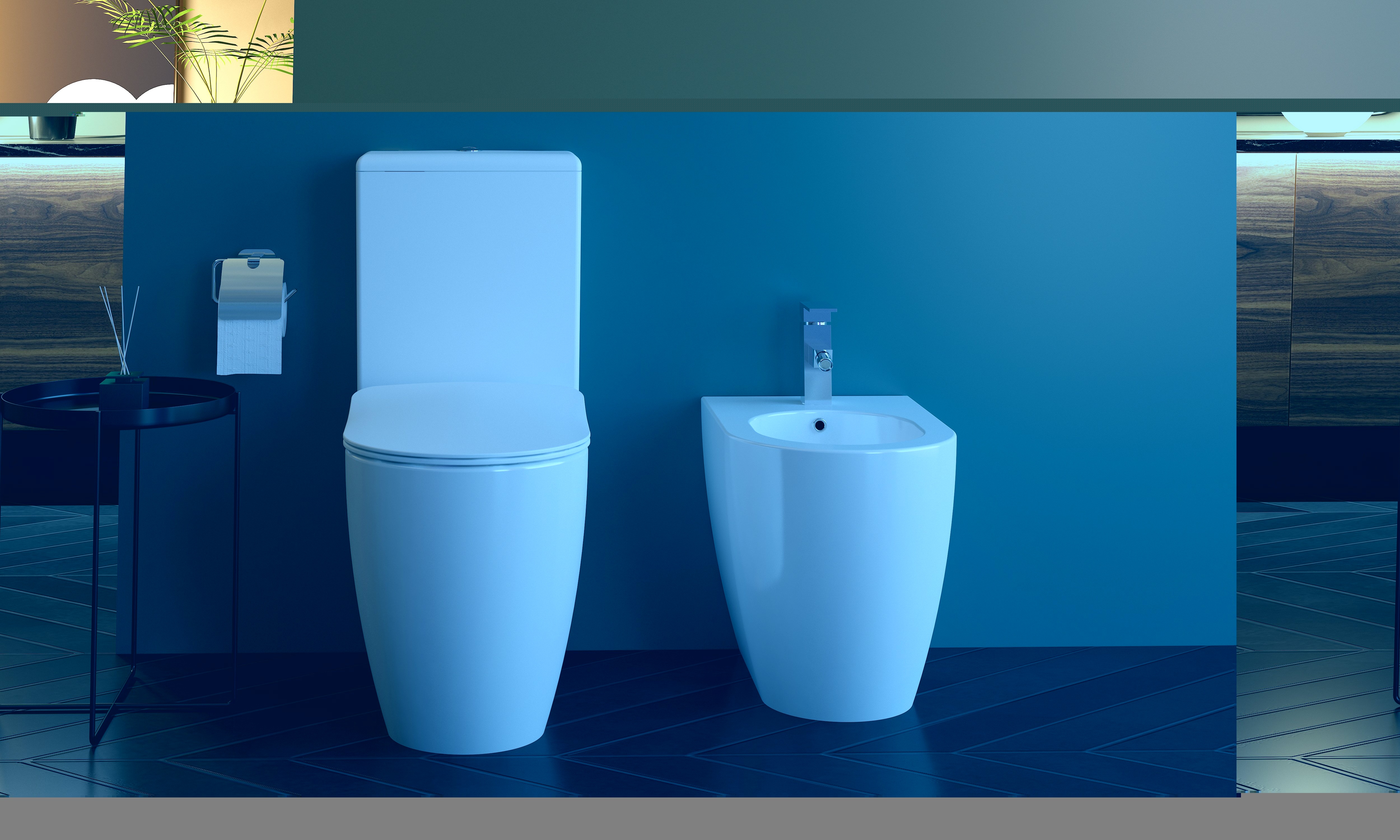 FE360-00CB00E-0000 FREE Унитаз к стене с биде Creavit Free - Вид №1