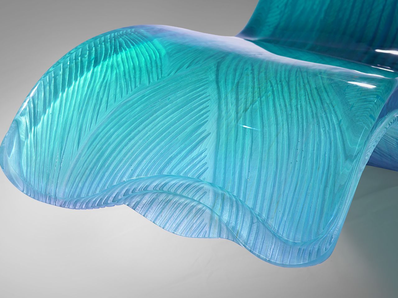 Акриловый стеклянный шезлонг LO Contemporary WAVE LOUNGE ARCH-00145786 - Вид №4