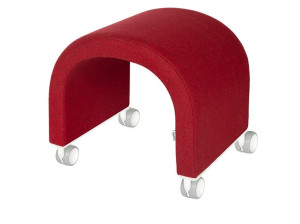 Низкая ткань мягкий стул с колесами