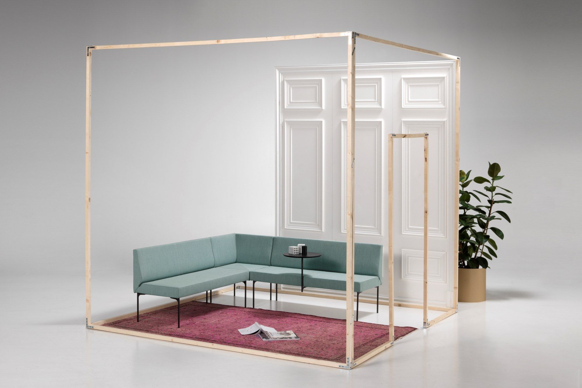 Модульная скамья из ткани со спинкой SITIA Laguna ARCH-00146120 - Вид №17