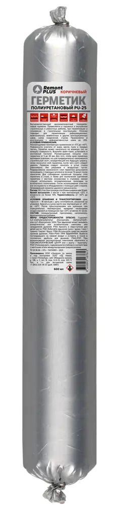 89359339 Герметик полиуретановый Remont PLUS PU-25 коричн 600 мл STLM-0857806