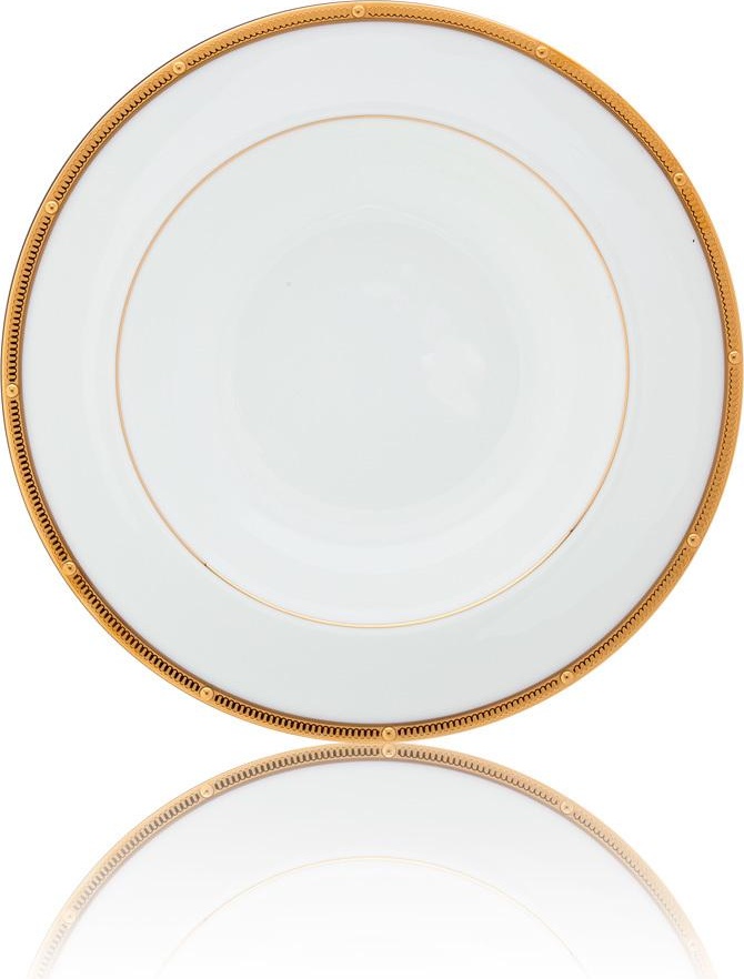 32148 Noritake Тарелка суповая Noritake "Рочель,золотой кант" 21,5см Фарфор костяной 