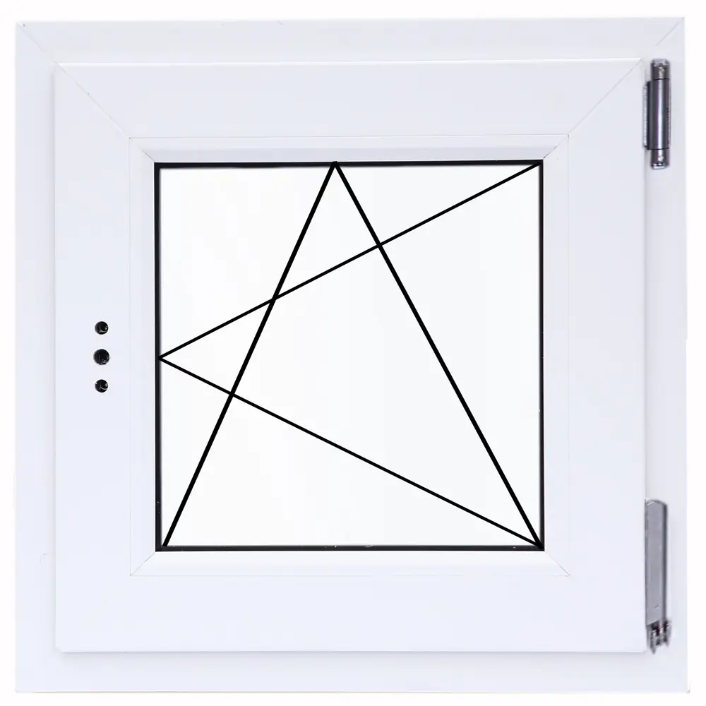 Veka: Правое одностворчатое окно ПВХ с поворотно-откидным механизмом 84506467 STLM-0050798