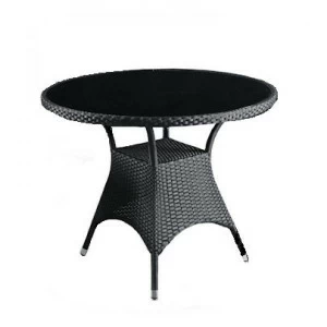 Стол, искусственный ротанг "Тика" Black AFINA  130498 Черный