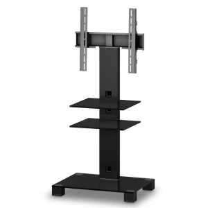 91404243 Напольная стойка для ТВ Sonorous Plasma PL 2525-B-HBLK 65x152x50 см цвет черный блестящий STLM-1406303
